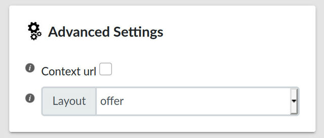 Offers layout